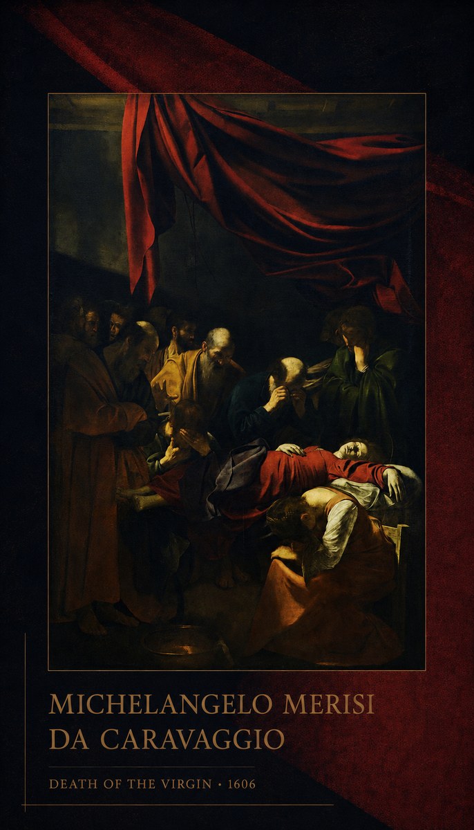 Michelangelo Merisi da Caravaggio Death of the Virgin No2 - Juliste