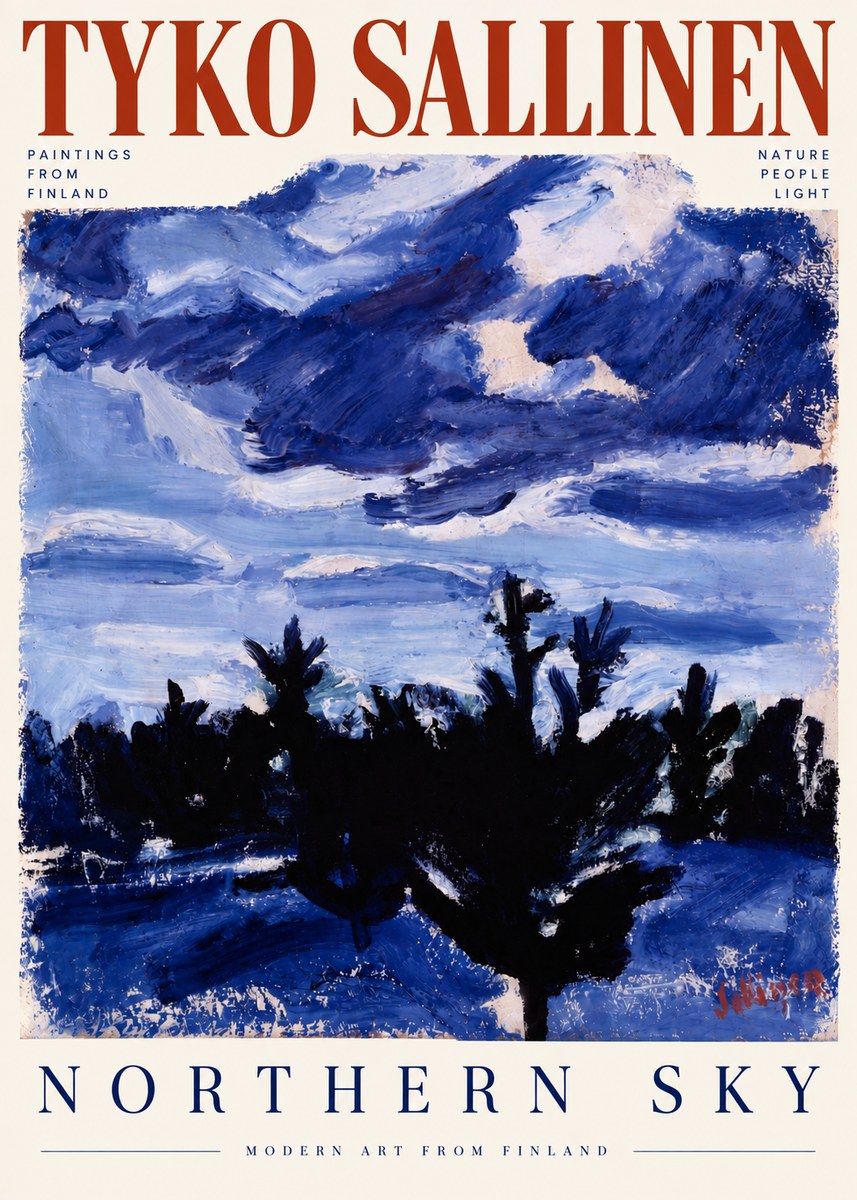 Tyko Sallinen Northern Sky No5 - Juliste