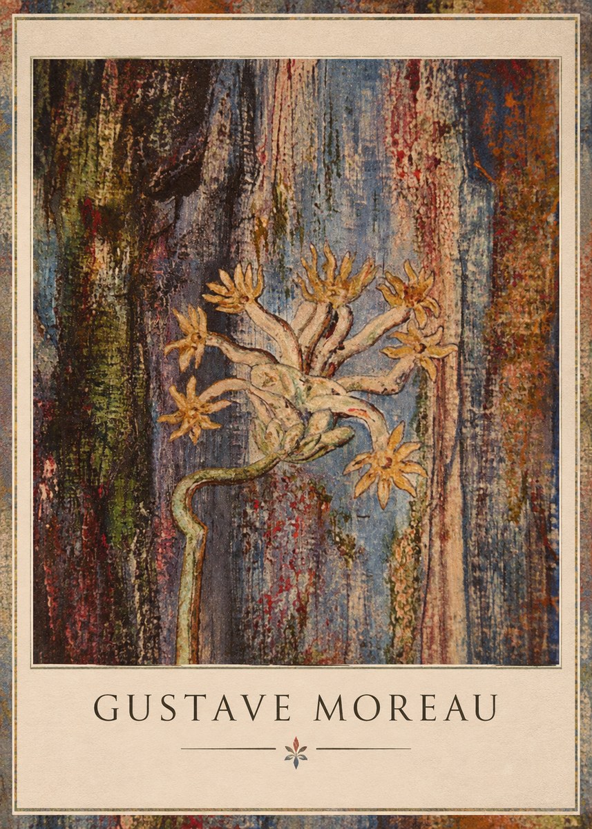 Gustave Moreau Fleur Mystérieuse No1 - Juliste