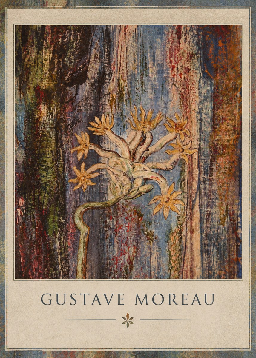 Gustave Moreau Fleur Mystérieuse No2 - Juliste