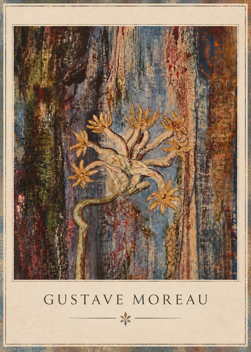 Gustave Moreau Fleur Mystérieuse No3 - Juliste