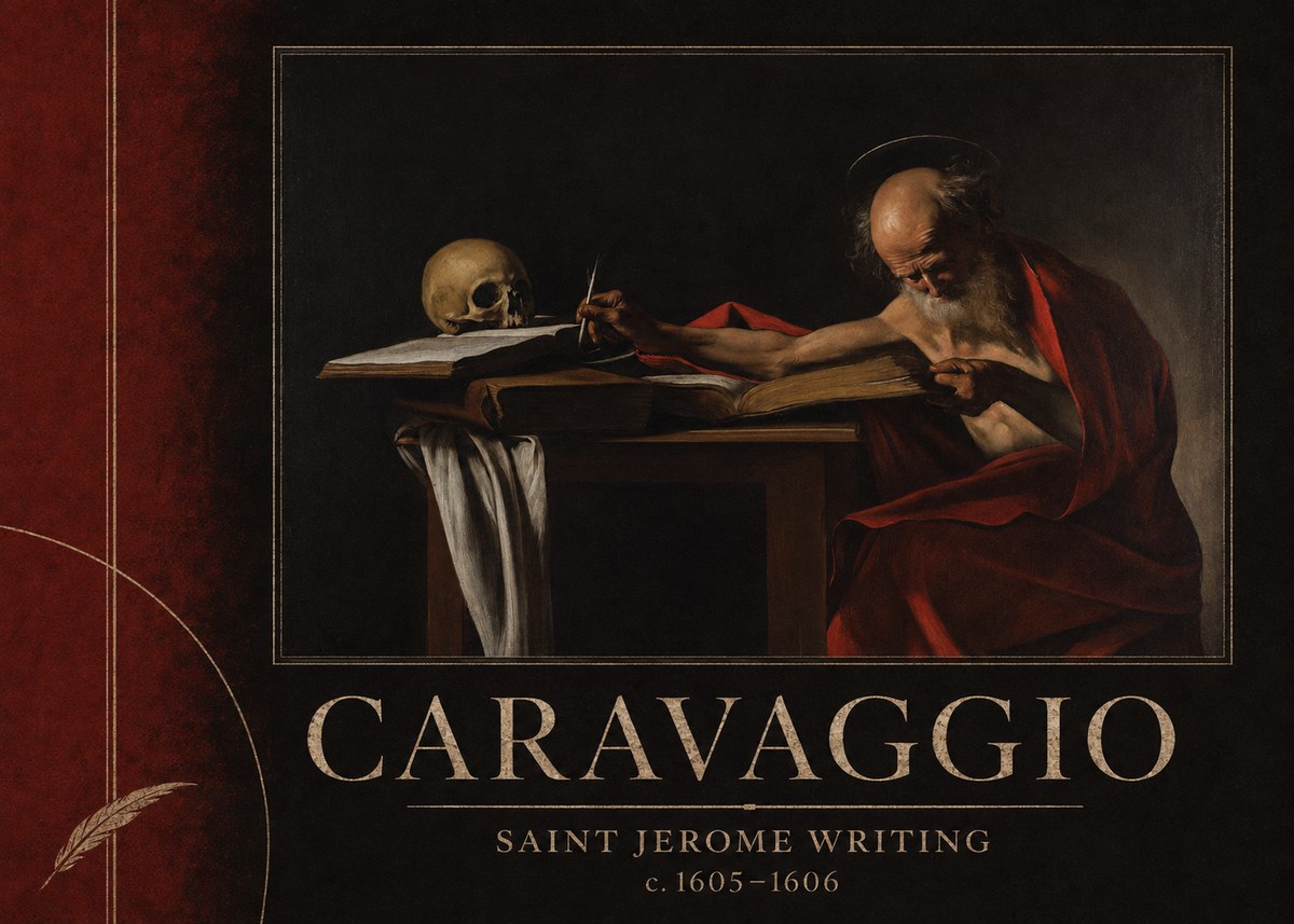 Michelangelo Merisi da Caravaggio Saint Jerome Writing I No2 - Juliste