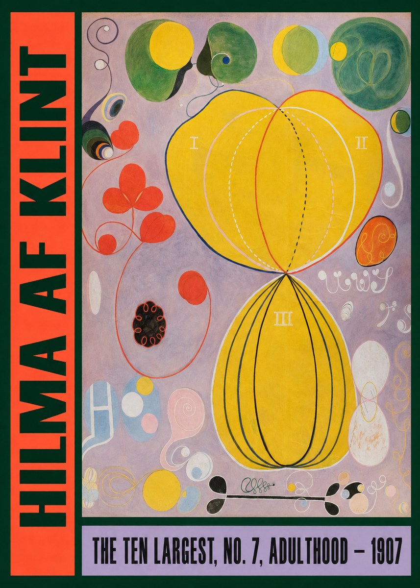 Hilma af Klint The Ten Largest, No. 7, Adulthood No2 - Juliste
