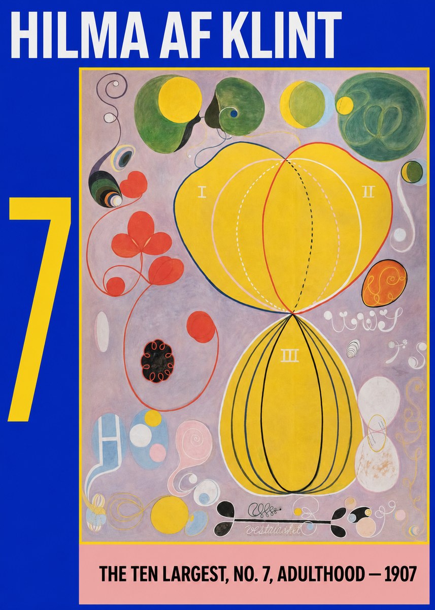 Hilma af Klint The Ten Largest, No. 7, Adulthood No3 - Juliste