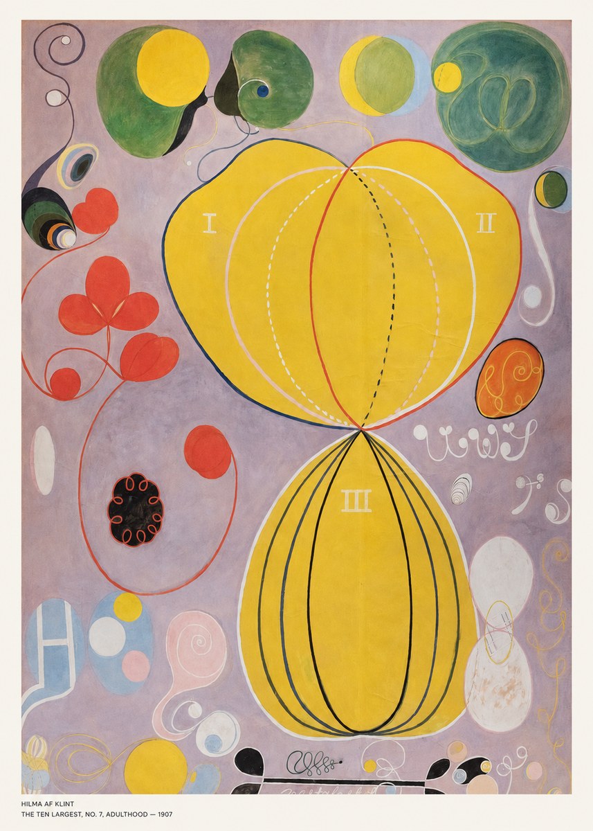 Hilma af Klint The Ten Largest, No. 7, Adulthood No5 - Juliste