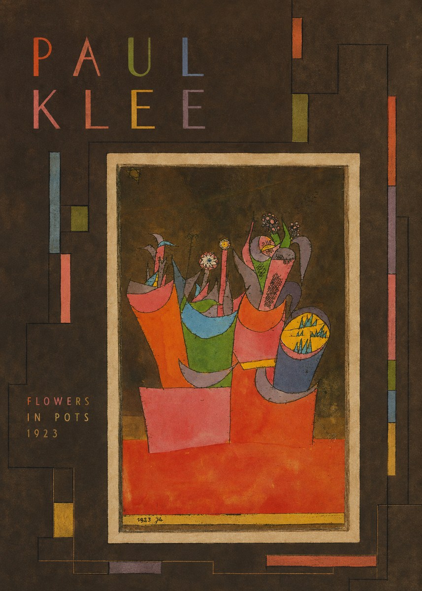 Paul Klee Flowers in Pots No3 - Juliste