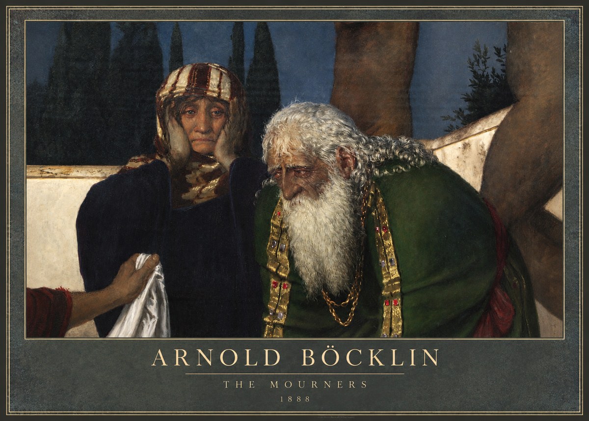 Arnold Böcklin Lamentation over the Dead Christ No3 - Juliste