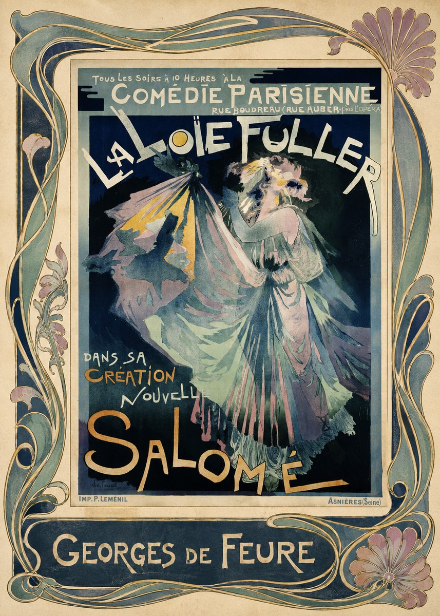 Georges de Feure La Loïe Fuller - Salomé I No1 - Juliste