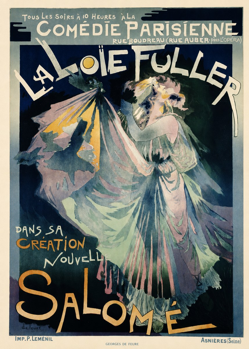 Georges de Feure La Loïe Fuller - Salomé I No6 - Juliste