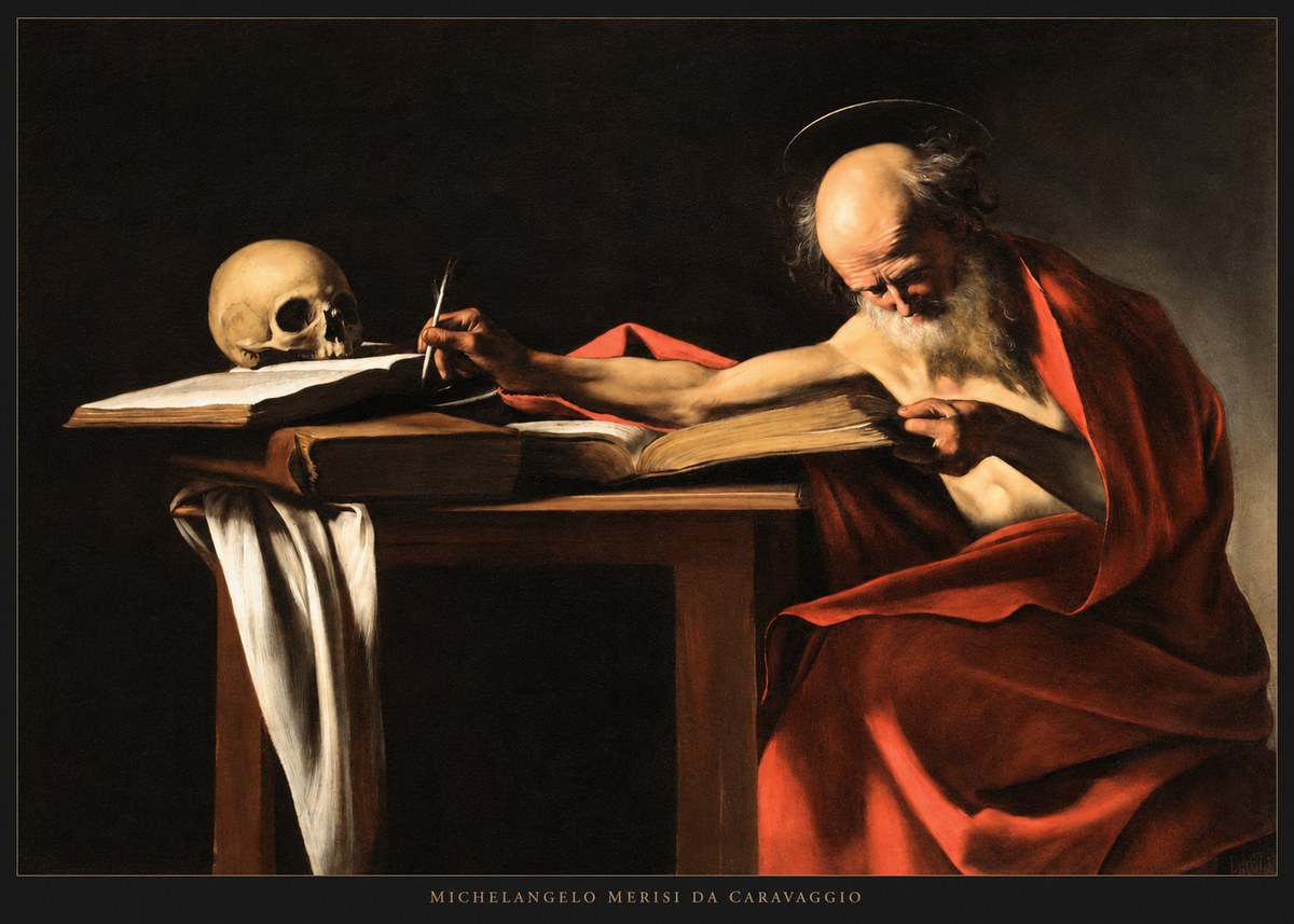 Michelangelo Merisi da Caravaggio Saint Jerome Writing II No5 - Juliste