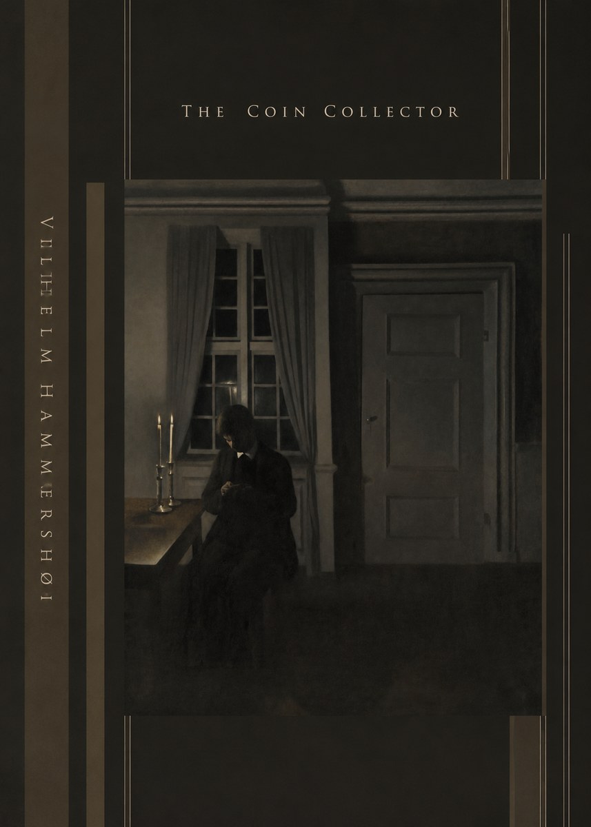 Vilhelm Hammershøi The Coin Collector No4 - Juliste