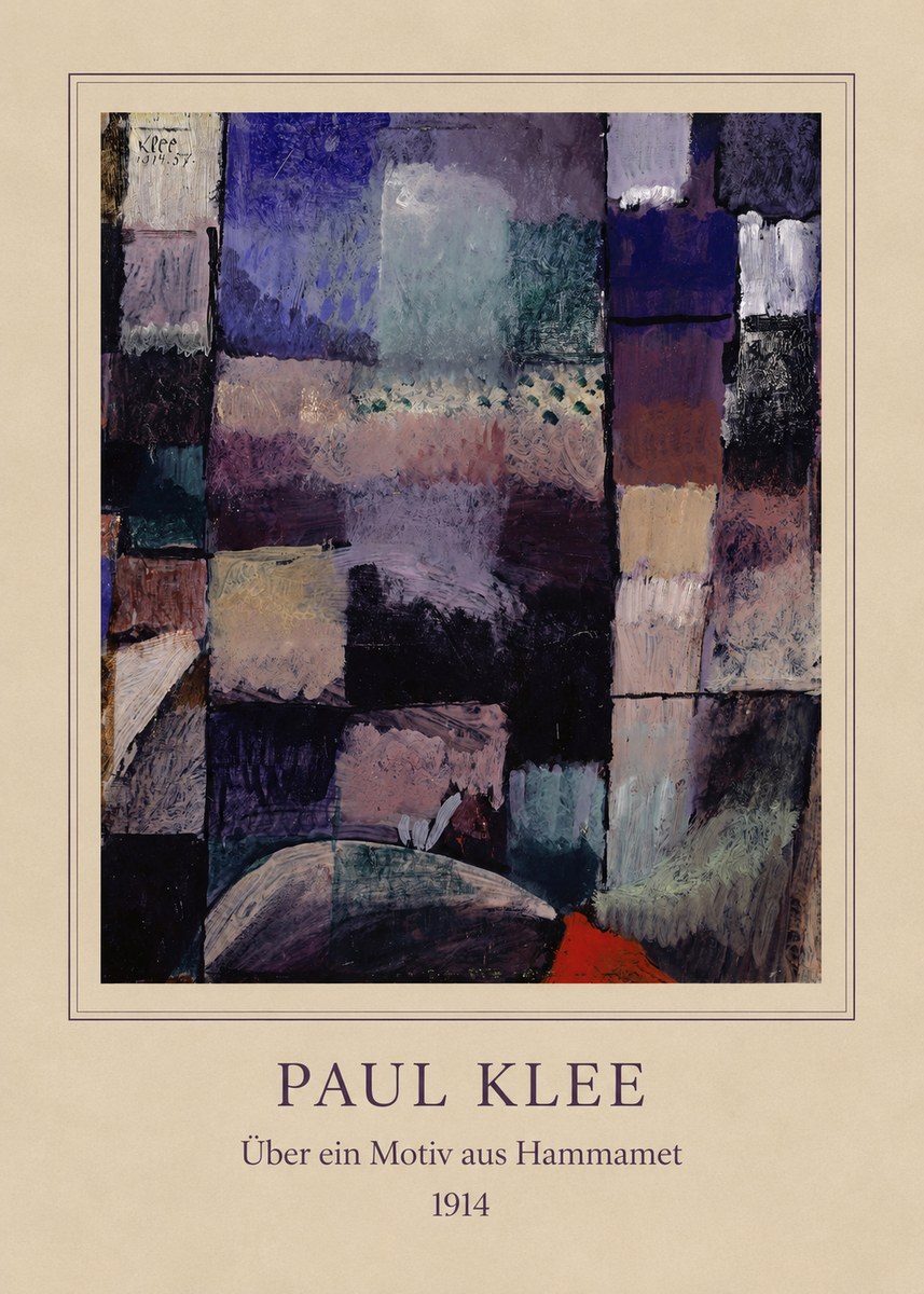 Paul Klee Über Ein Motiv Aus Hammamet No4 - Juliste