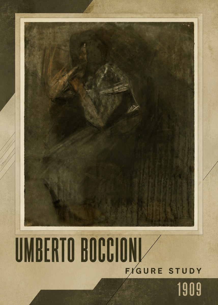 Umberto Boccioni Figure Study I No2 - Juliste