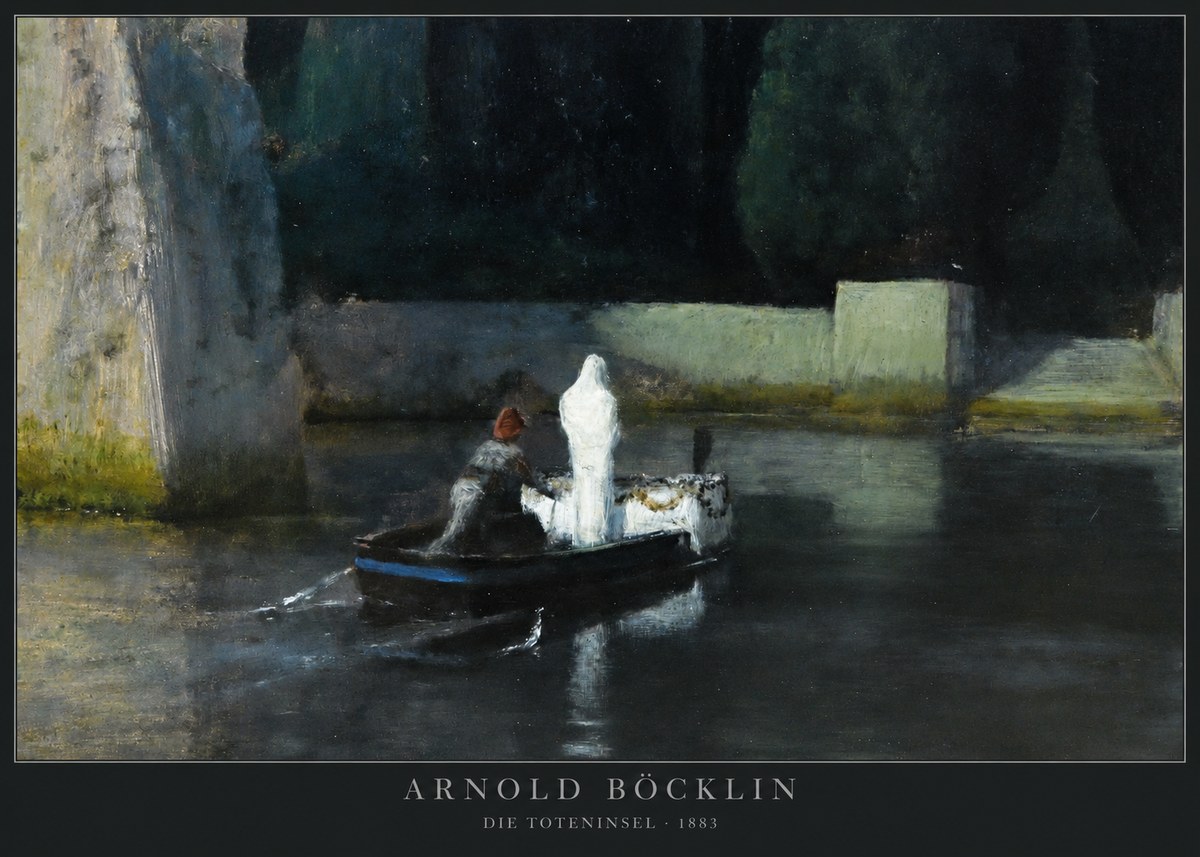 Arnold Böcklin Die Toteninsel IV No2 - Juliste