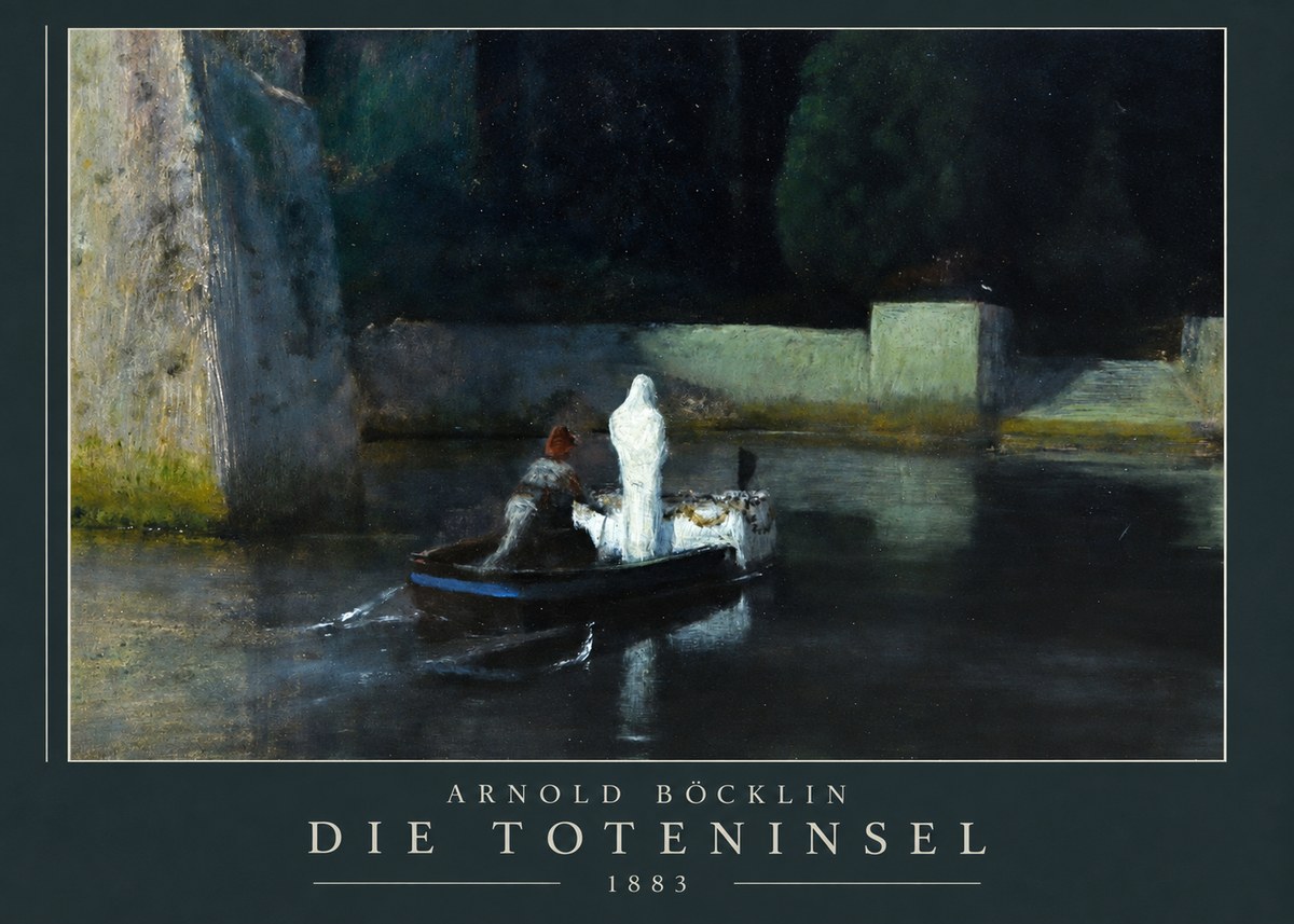 Arnold Böcklin Die Toteninsel IV No3 - Juliste