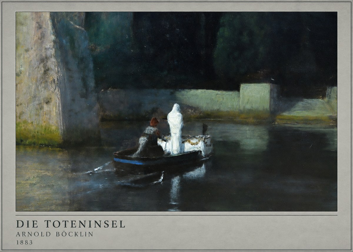 Arnold Böcklin Die Toteninsel IV No4 - Juliste