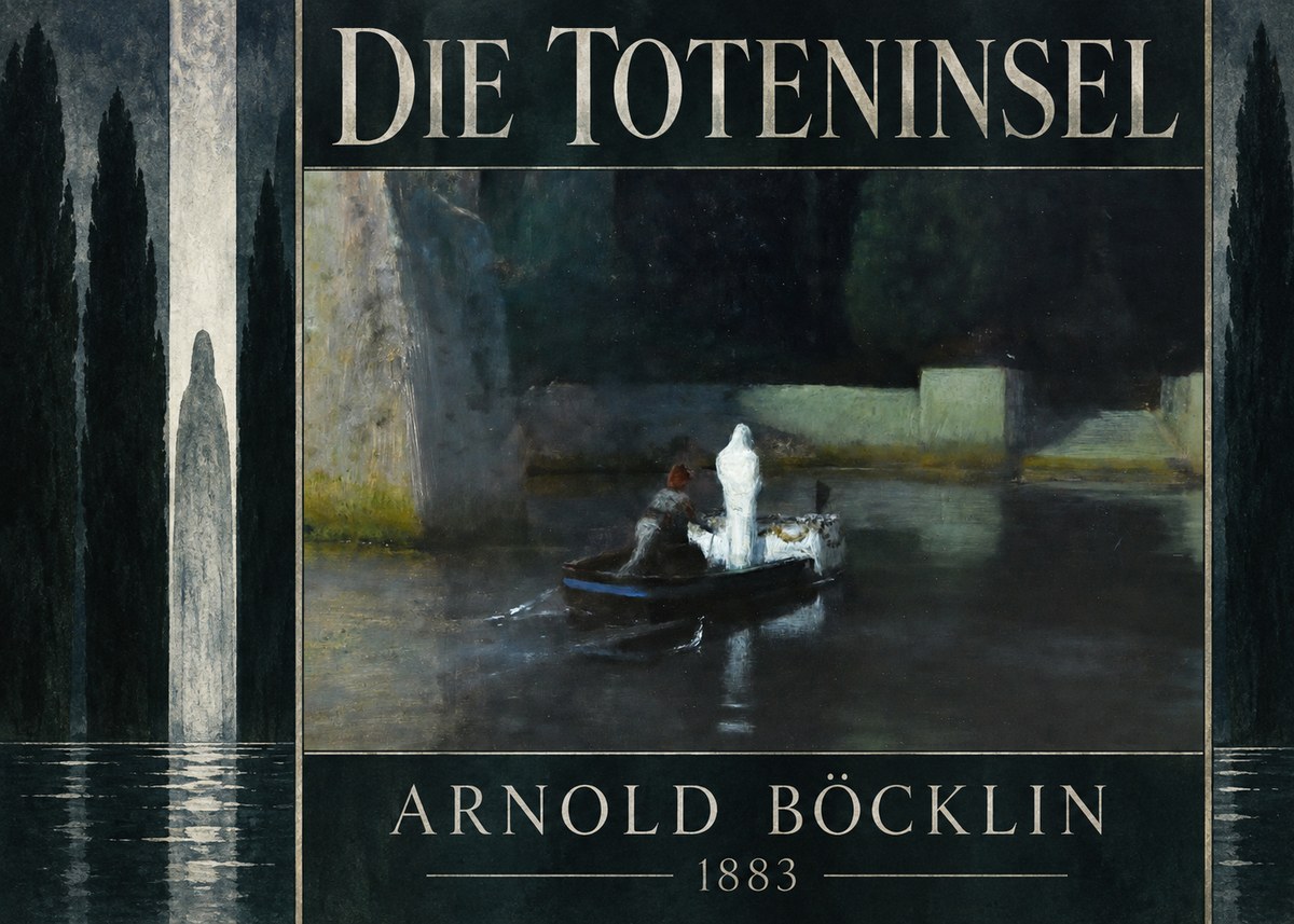 Arnold Böcklin Die Toteninsel IV No5 - Juliste