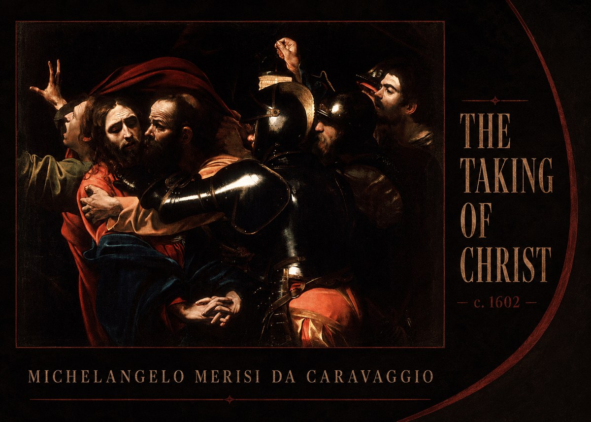 Michelangelo Merisi da Caravaggio The Taking of Christ II No3 - Juliste
