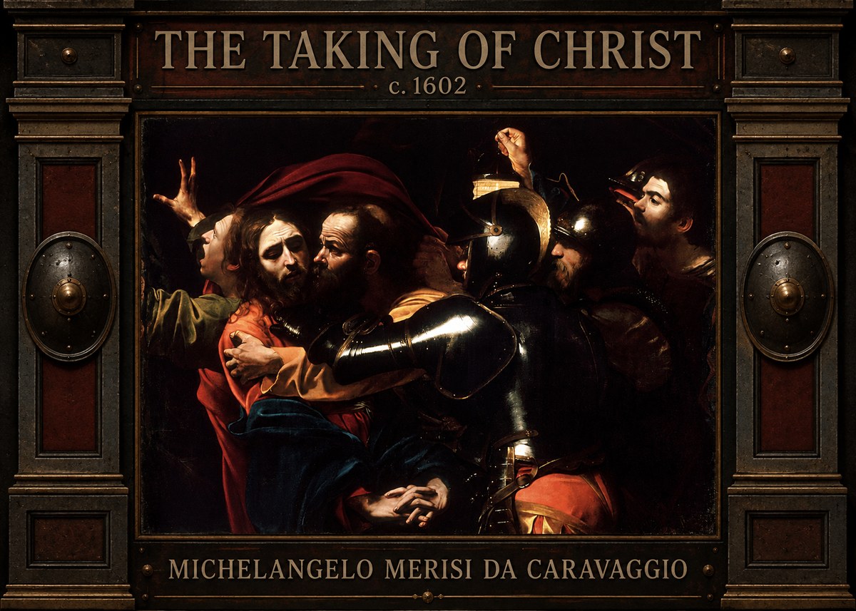 Michelangelo Merisi da Caravaggio The Taking of Christ II No4 - Juliste