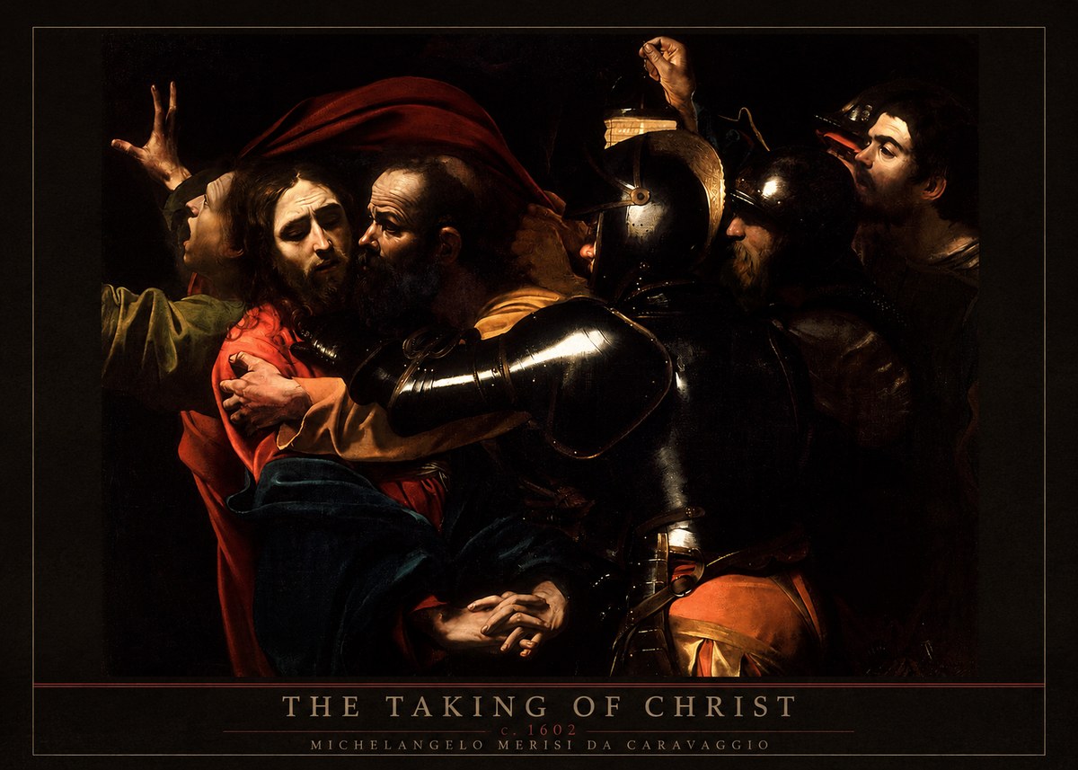 Michelangelo Merisi da Caravaggio The Taking of Christ II No5 - Juliste