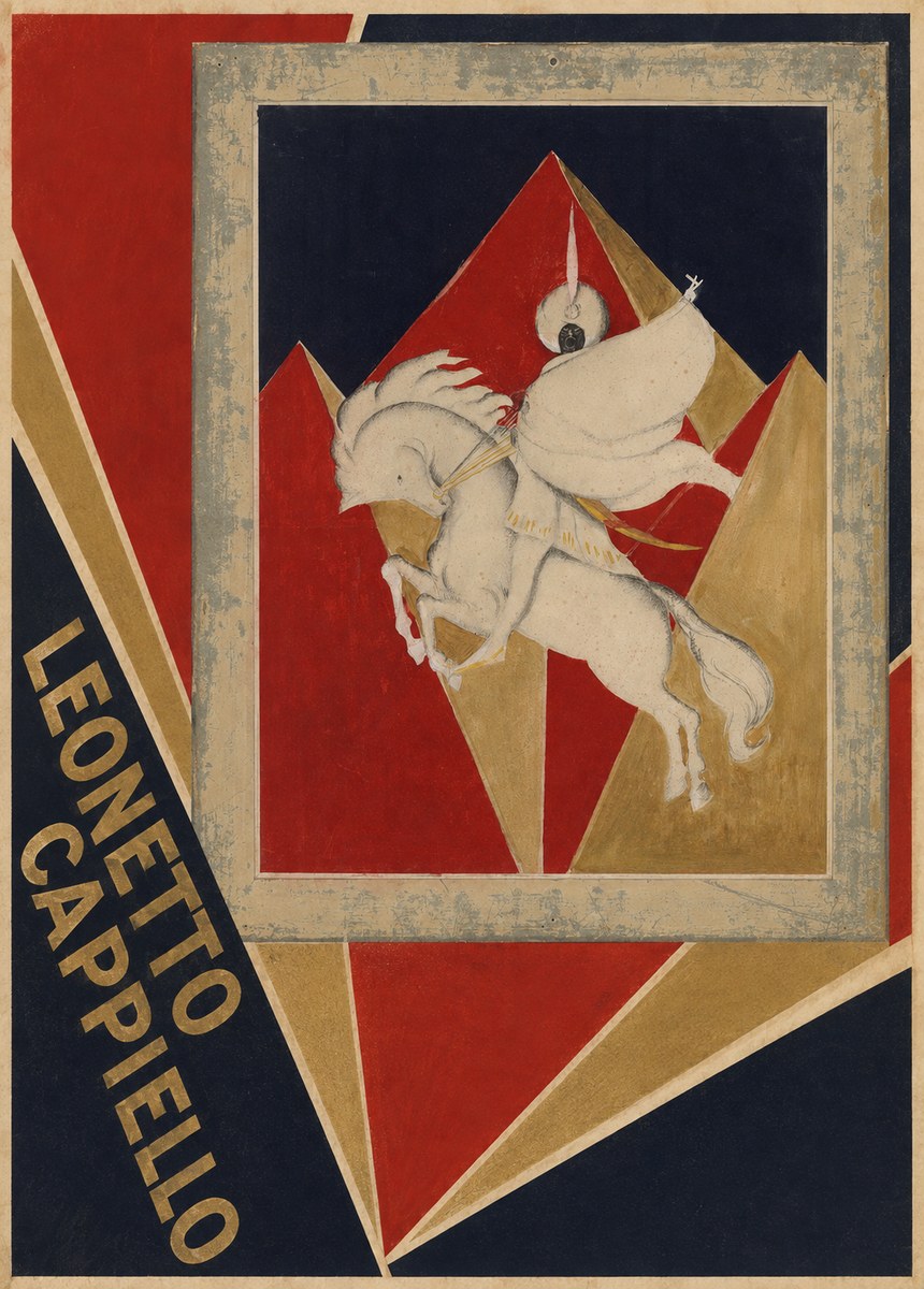 Leonetto Cappiello Rider on a White Horse No2 - Juliste