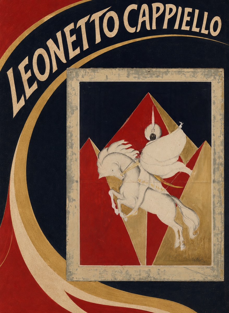 Leonetto Cappiello Rider on a White Horse No3 - Juliste