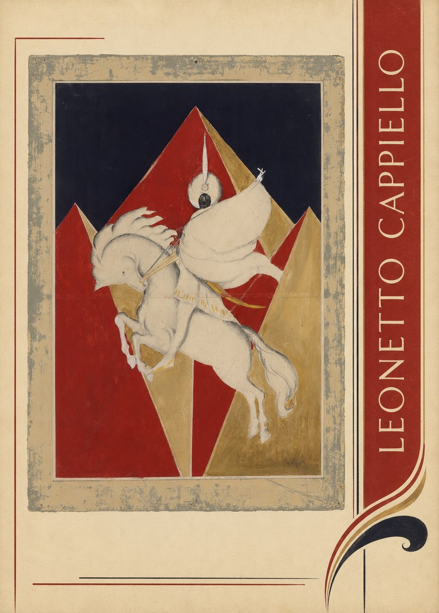 Leonetto Cappiello Rider on a White Horse No4 - Juliste