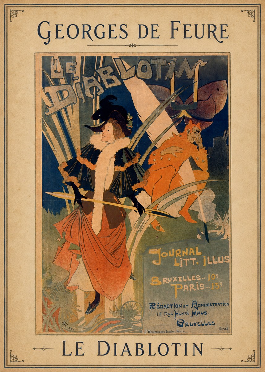 Georges de Feure Le Diablotin II No3 - Juliste