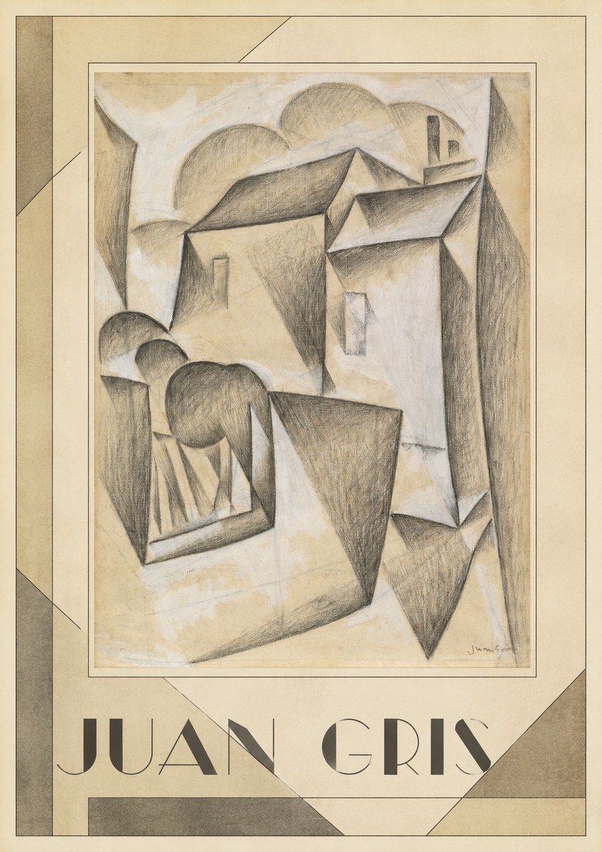 Juan Gris Houses in Paris No1 - Juliste