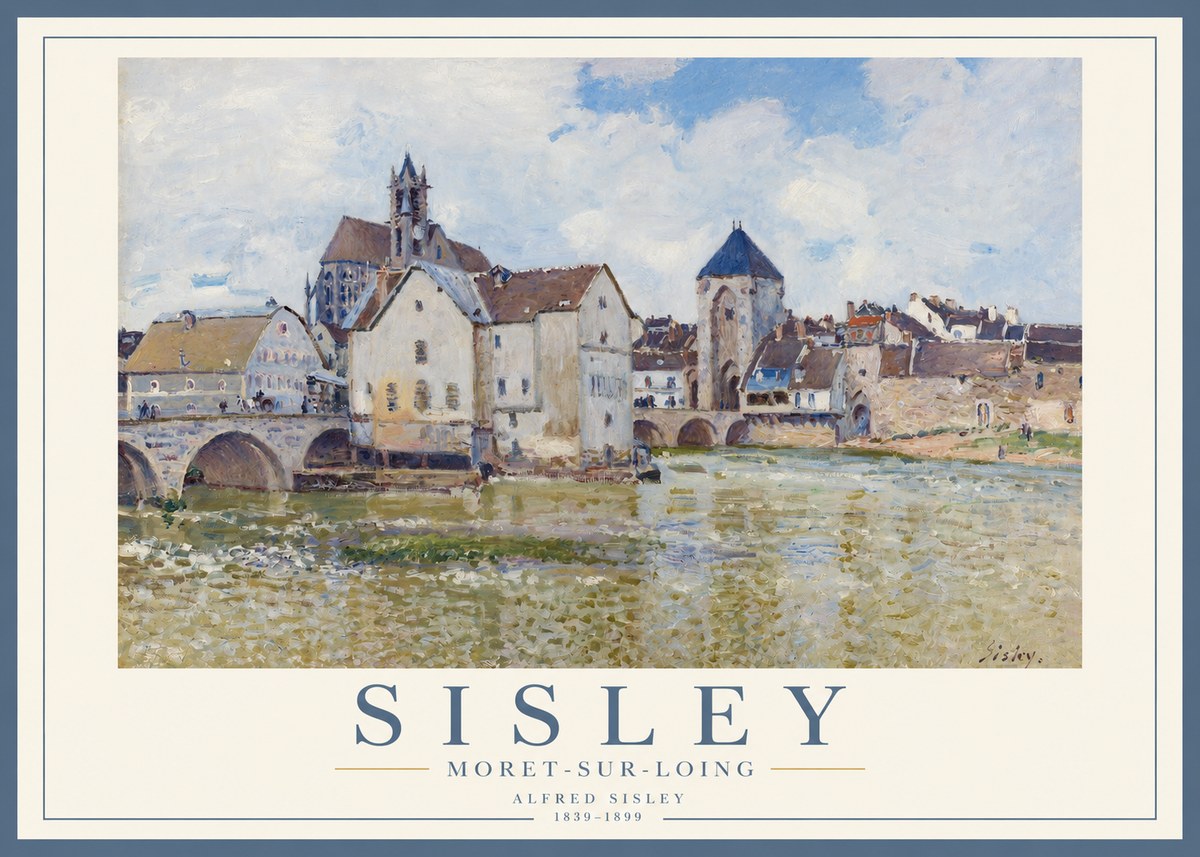 Sisley Moret-sur-loing No3 - Juliste