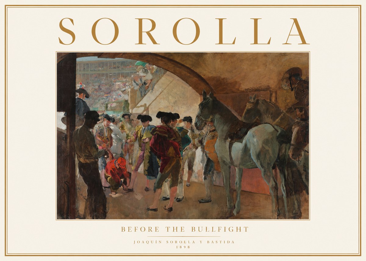 Sorolla Before the Bullfight No1 - Juliste