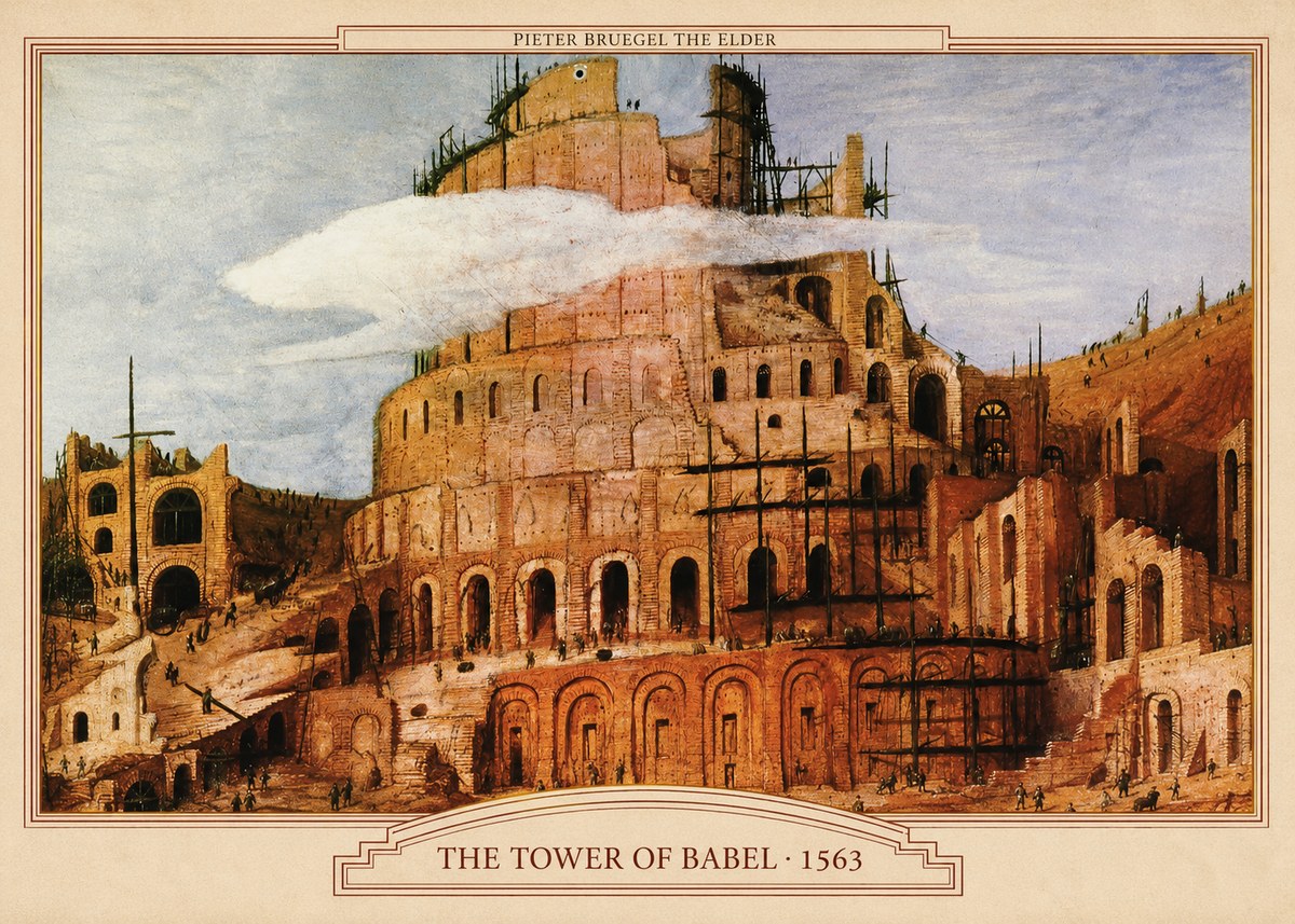 Pieter Bruegel The Tower of Babel XI No5 - Juliste