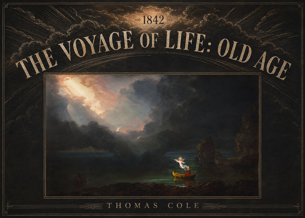 Thomas Cole The Voyage of Life: Old Age III No5 - Juliste