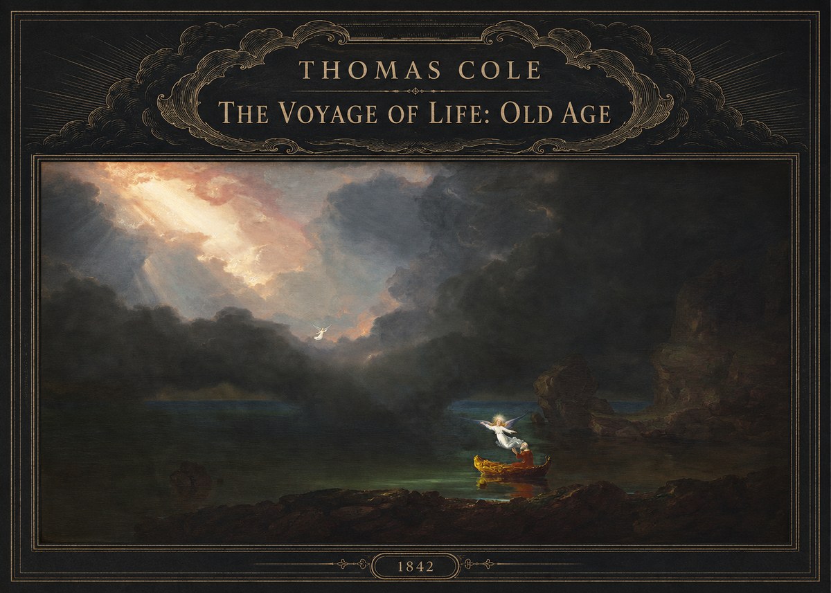 Thomas Cole The Voyage of Life: Old Age III No6 - Juliste