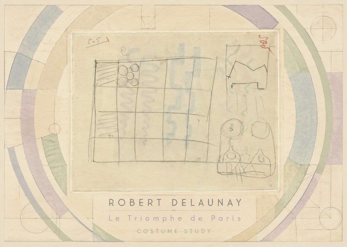 Robert Delaunay Le Triomphe De Paris - Costume Study No3 - Juliste