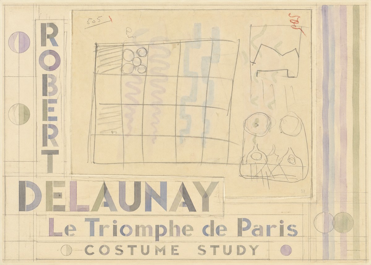 Robert Delaunay Le Triomphe De Paris - Costume Study No5 - Juliste