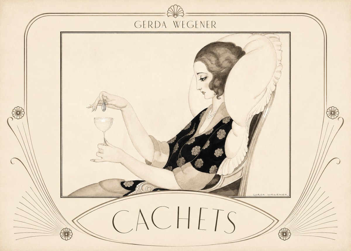 Gerda Wegener Cachets No3 - Juliste