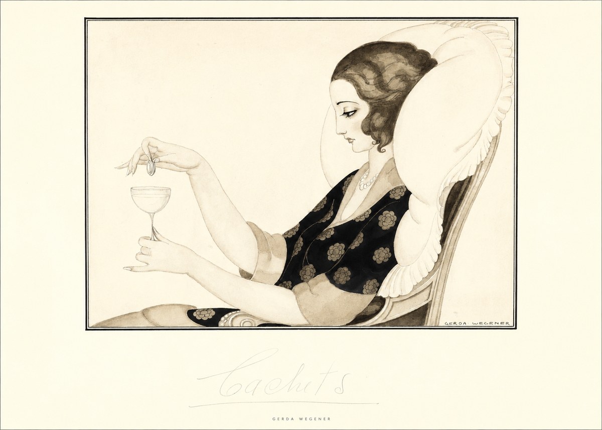 Gerda Wegener Cachets No5 - Juliste