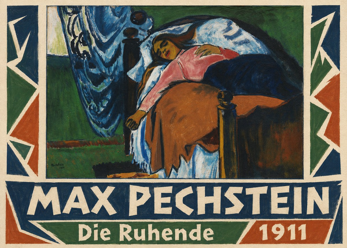 Max Pechstein Die Ruhende No1 - Juliste