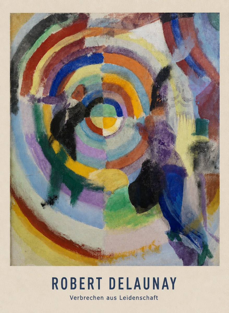 Robert Delaunay Verbrechen Aus Leidenschaft No4 - Juliste