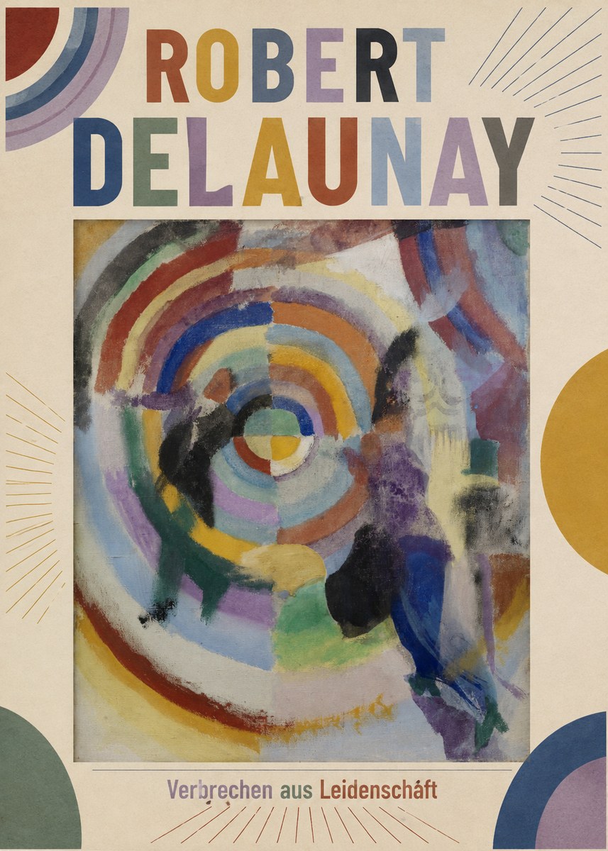 Robert Delaunay Verbrechen Aus Leidenschaft No5 - Juliste