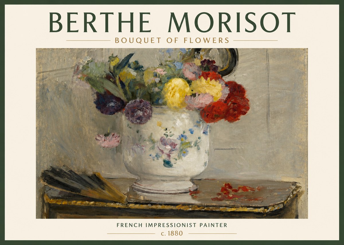 Berthe Morisot Bouquet of Flowers No3 - Juliste