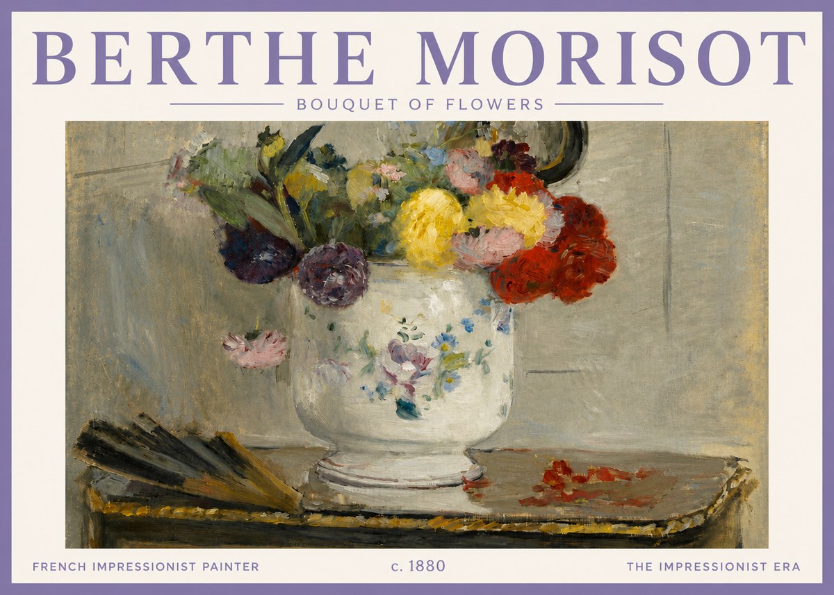 Berthe Morisot Bouquet of Flowers No4 - Juliste