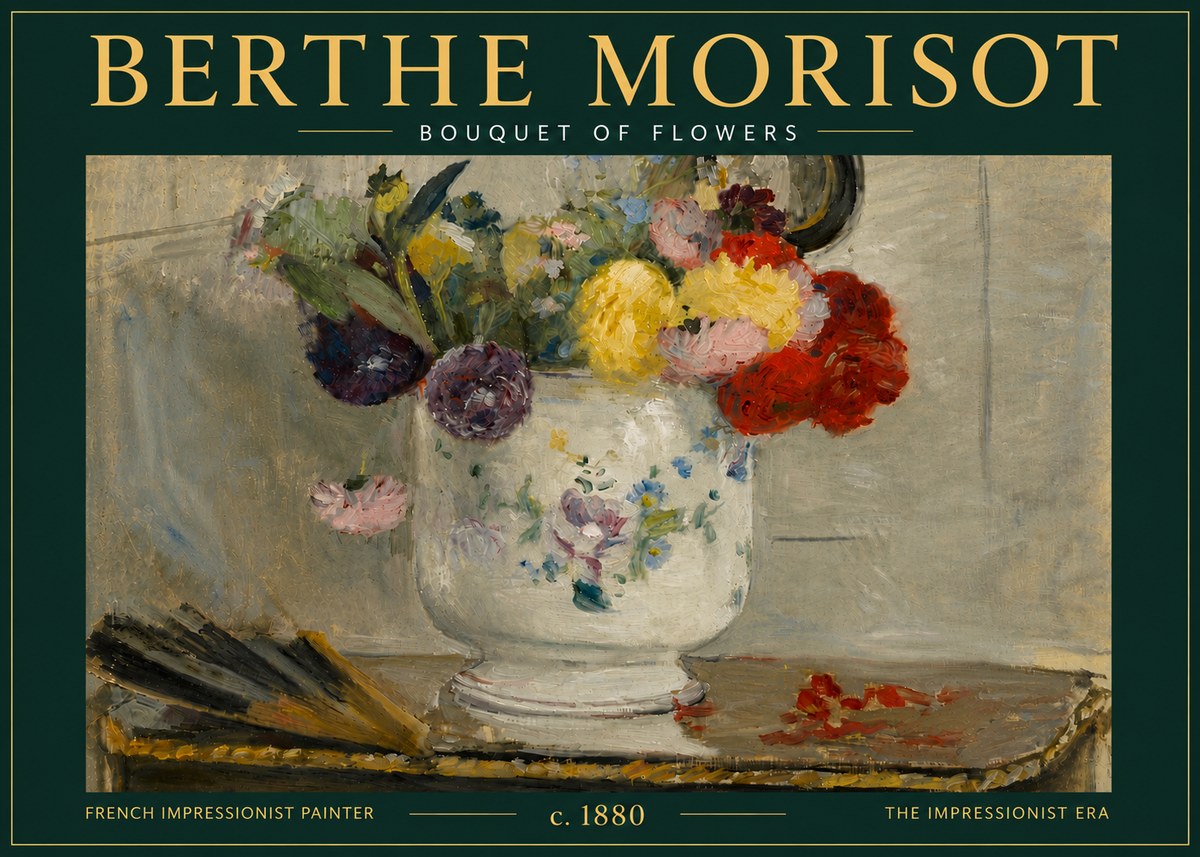 Berthe Morisot Bouquet of Flowers No6 - Juliste