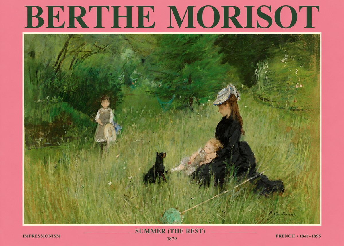 Berthe Morisot Summer (the Rest) No3 - Juliste