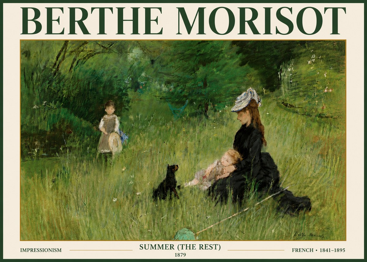 Berthe Morisot Summer (the Rest) No5 - Juliste