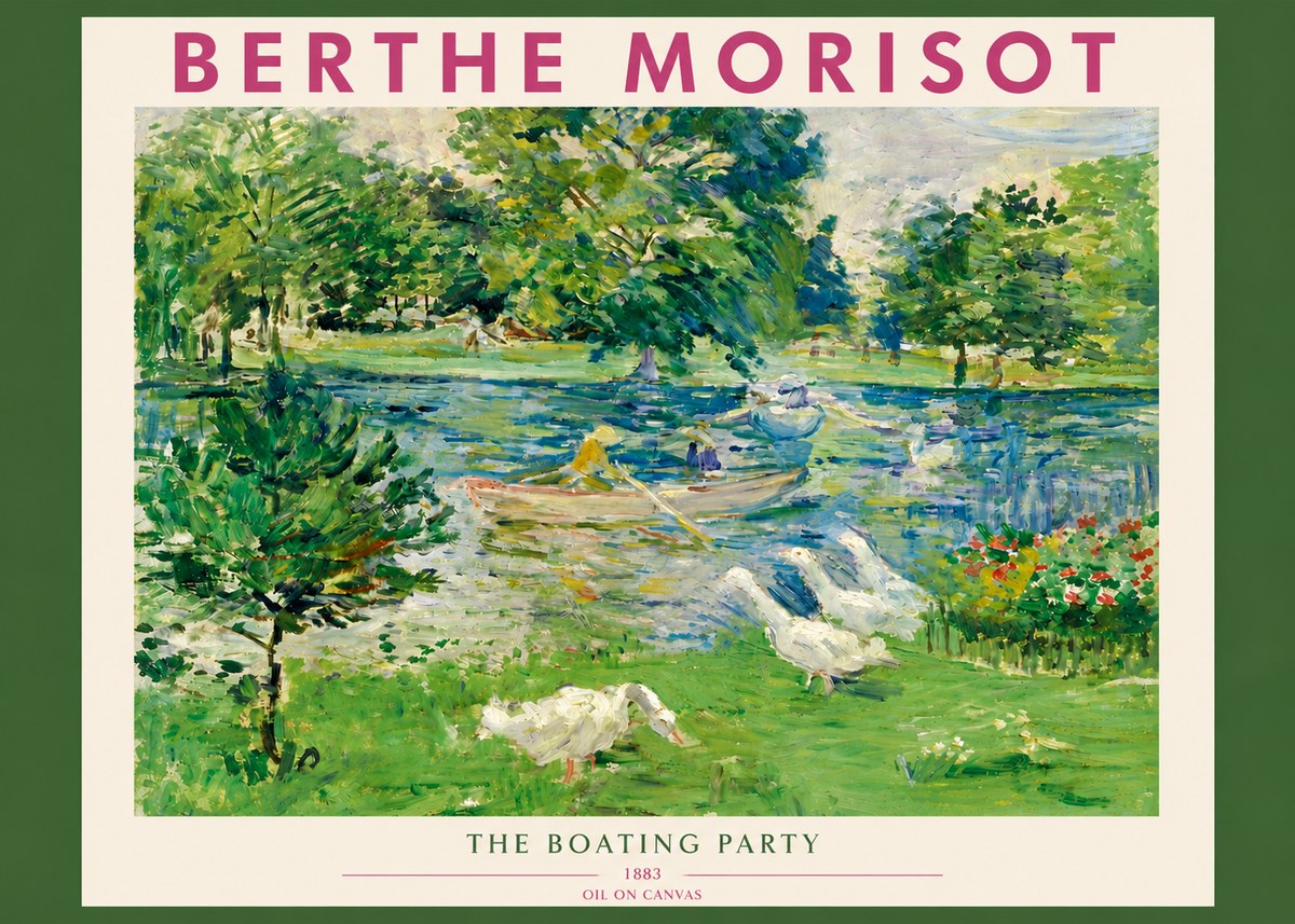 Berthe Morisot The Boating Party No3 - Juliste