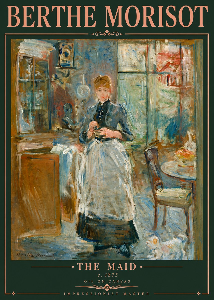 Berthe Morisot The Maid No5 - Juliste