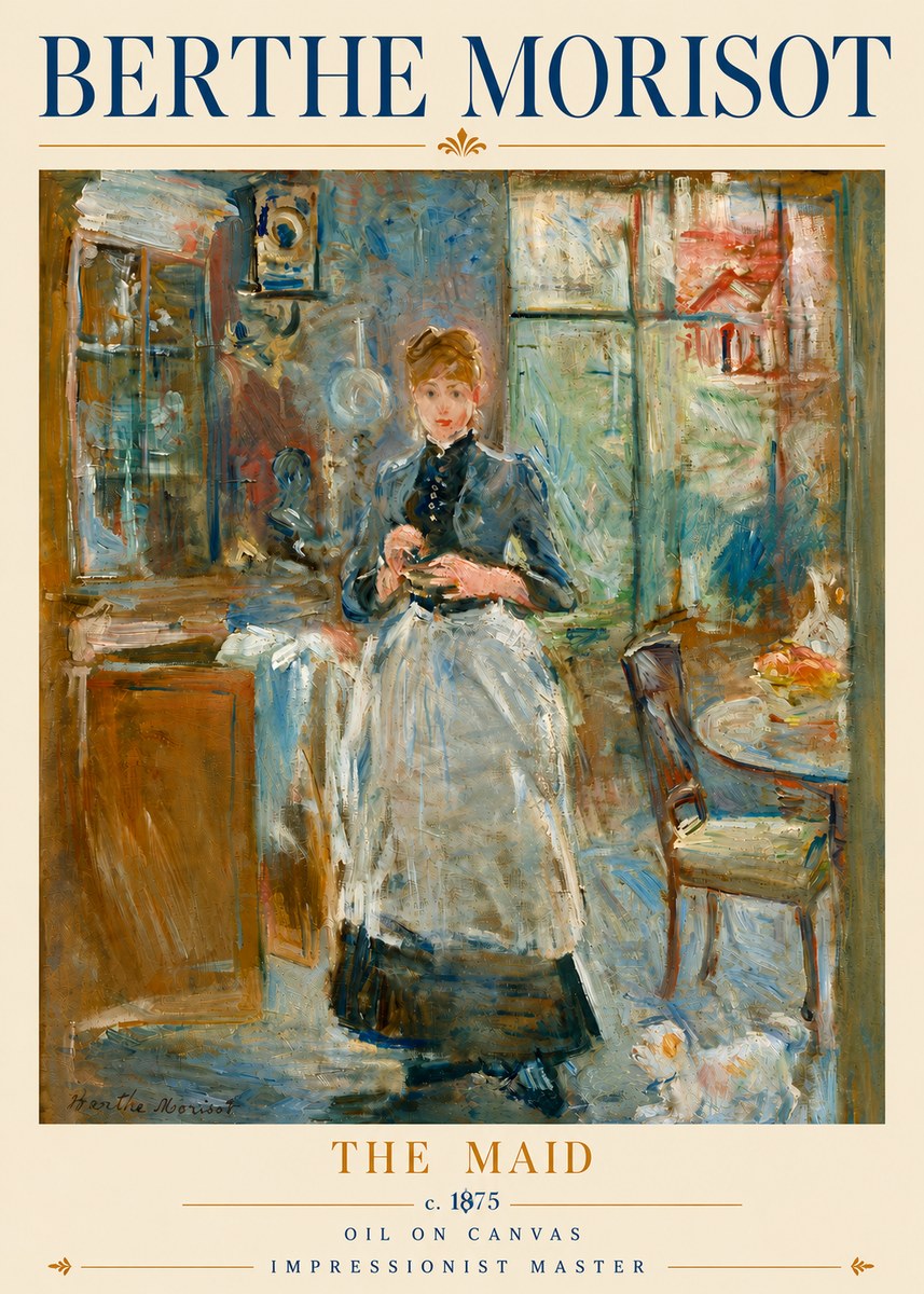 Berthe Morisot The Maid No6 - Juliste