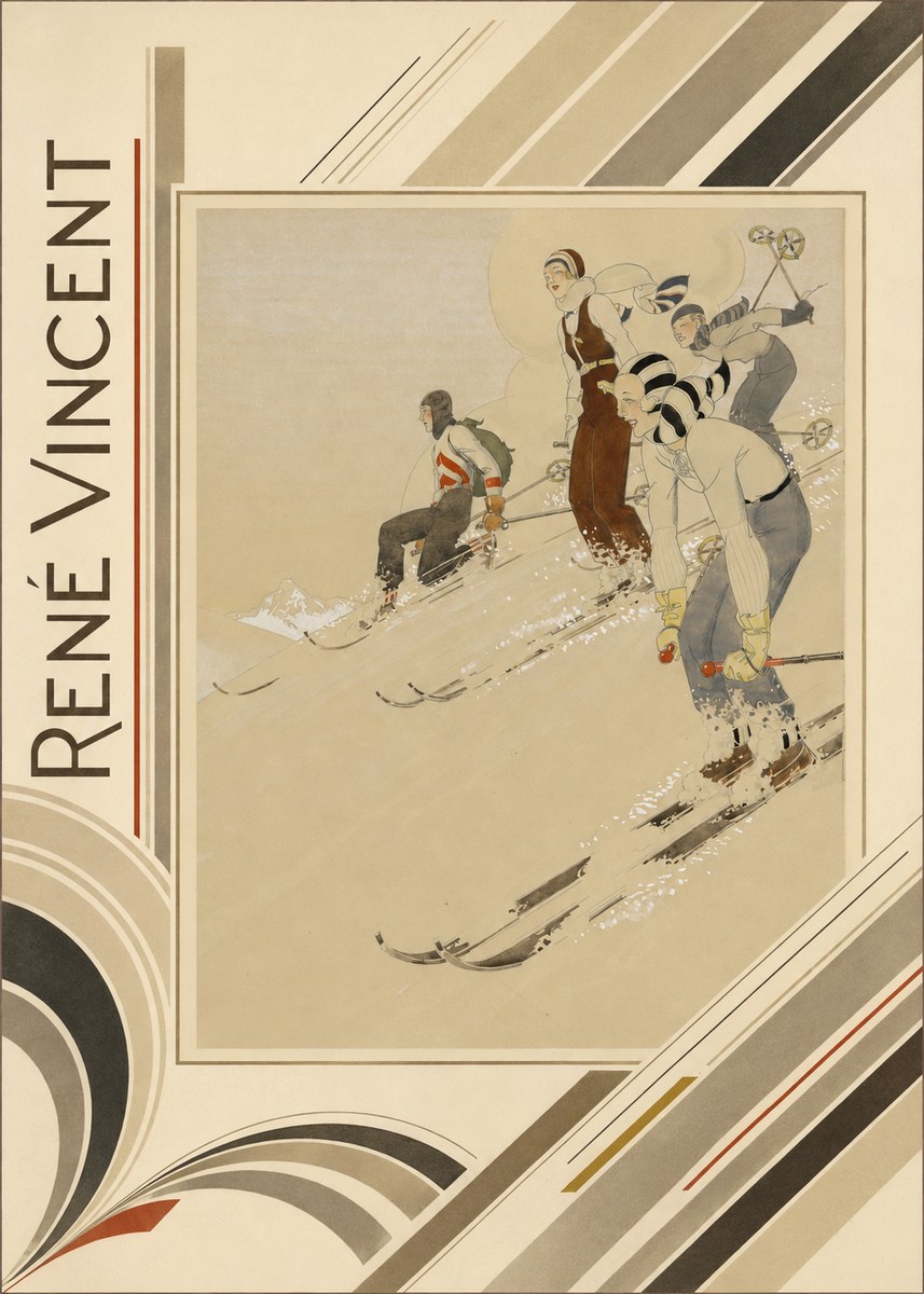 René Vincent Skiers No6 - Juliste
